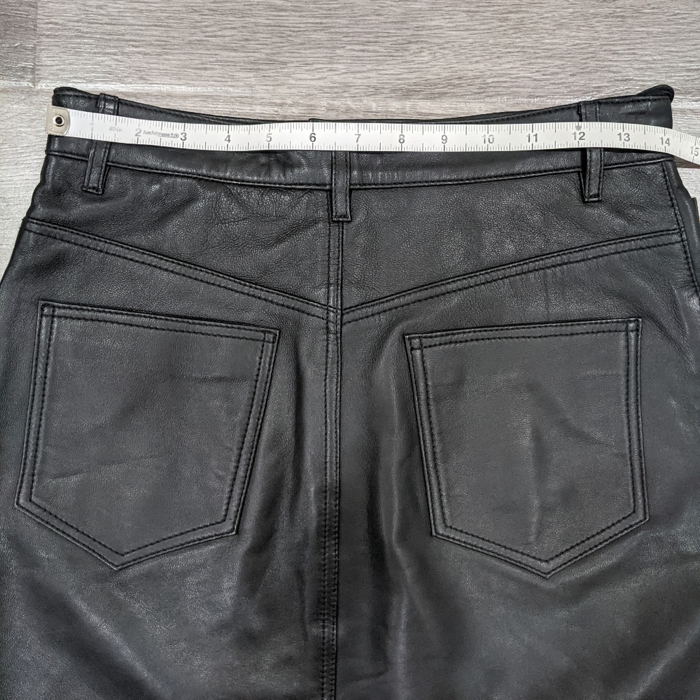 The Kooples 100% Lambskin Leather Mini Skirt - Picture 11 of 12